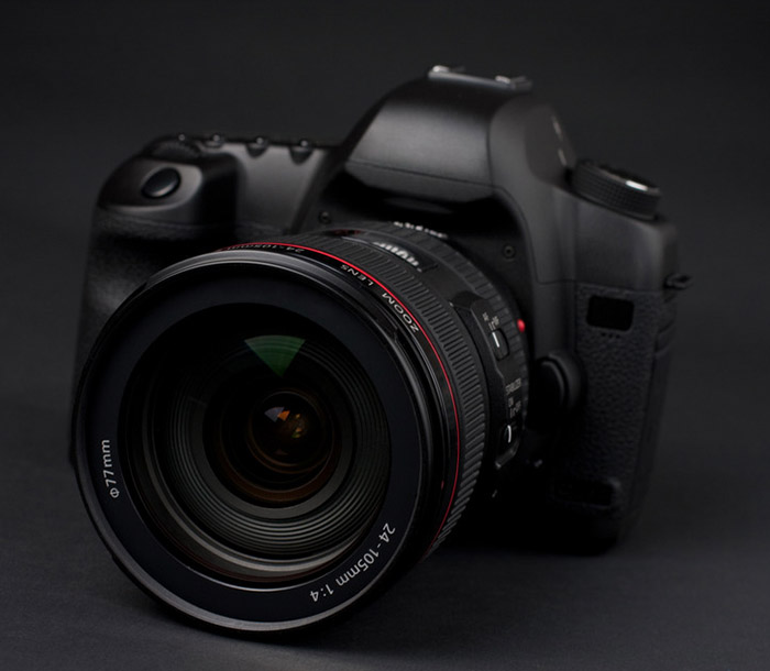 low key professional digital SLR camera
