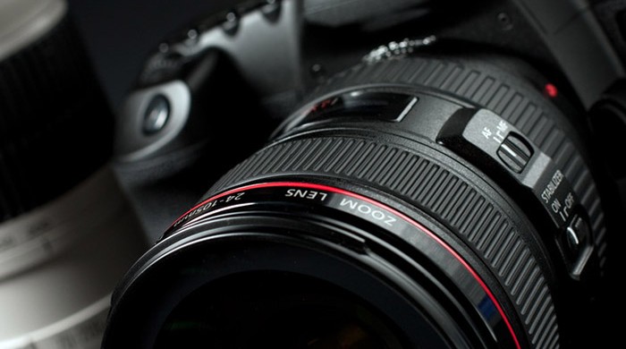 low key professional digital SLR camera