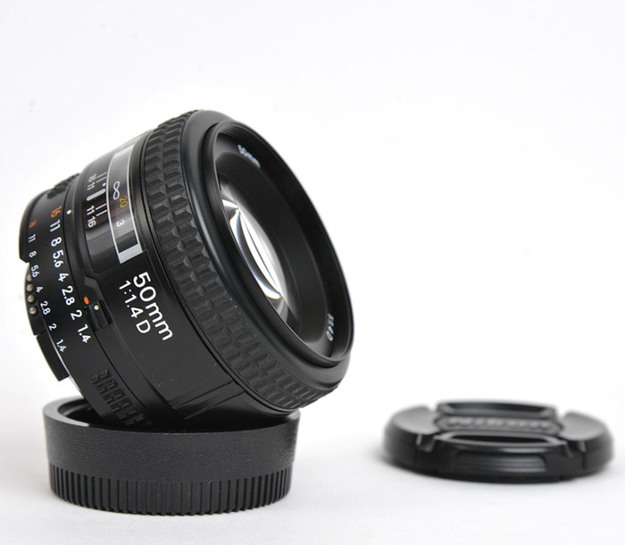 DSLR Camera Lens Isolated on White